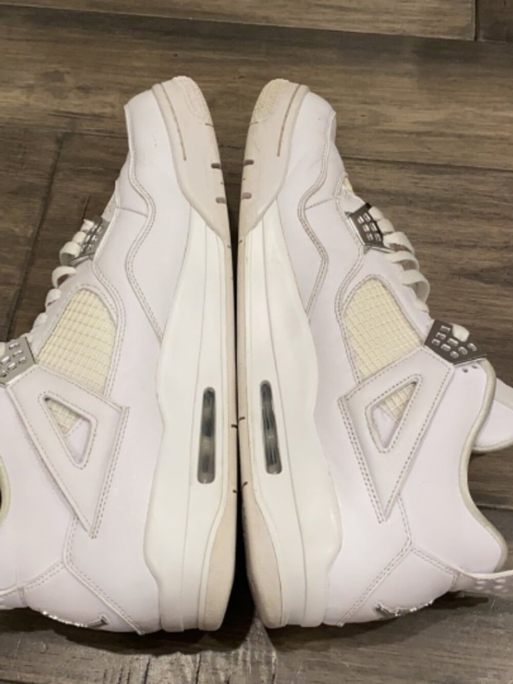 Air Jordan Retro 4 Pure Money Chrome Silver White